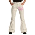 thumbnail image 5 of CONZONE Mens Casual Flared Pants Wide Leg Pants for Men Trendy High Waist Butterfly Graphic Bell Bottom With Pockets, 5 of 6