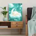 thumbnail image 5 of Qisvanset Sleeping Moon and Stars Canvas Wall Art, 15.75x11.81 Inches, for Bedroom Living Room Nursery Dorm Room Office, 5 of 8