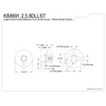 thumbnail image 2 of Kingston Brass KB8691DLLST Pressure Balance Valve Trim Only Without Shower and Tub Spout, Polished Chrome, 2 of 2
