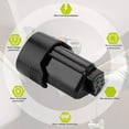 thumbnail image 4 of Joiry 2.5Ah Battery for 12V Ridgid Lithium Ion AC82049 R82048 R82049 130446011 Ridgid 12 Volt Drill Tools, 4 of 4