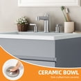 thumbnail image 6 of Craftian 24.9" Bathroom Vanity with Top Sink, Modern Free Standing Bathroom Storage Cabinet with Soft Close Door, Gray, 6 of 10