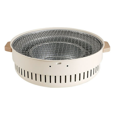 Dengmore Outdoor Wood Camping Stove Charcoal Stove Mini Wood Burning Stove Household Small Multifunctional Barbecue Rack Heating Stove Pot Home