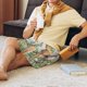 thumbnail image 5 of Balery Watercolor African Animals Wildlife Pantalones cortos de pijama de punto de algodón para hombre con cinturilla y bolsillos-Large, 5 of 6