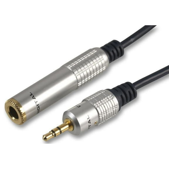 PRO SIGNAL - 6.35mm (1/4") to 3.5mm Stereo Jack Socket to Plug Lead, 300mm Black