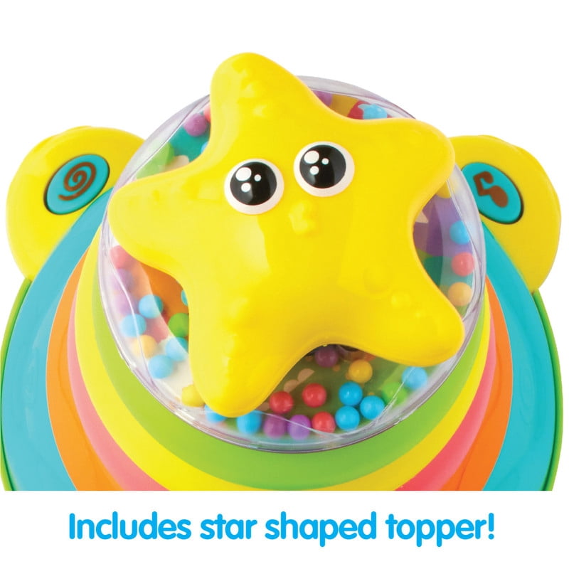 Kidoozie Bump Around Stacking Turtle Ages 6 months+ Infant Toddler Learning Developmental Musical Toy