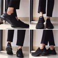 thumbnail image 2 of Zapatillas de senderismo Akk para mujer, espuma viscoelástica, color negro, talla 7.5, 2 of 7