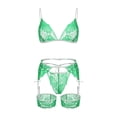 thumbnail image 2 of Gibobby Ropa sexy de mujer para sexo Bragas de satén para mujer, sexy, con costuras de cinta, sin espalda, lencería erótica(Verde, CH), 2 of 5