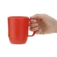 thumbnail image 4 of Taza JapanBargain de plástico, 350 ml, sin BPA, irrompible, roja, x3, 4 of 6