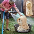 thumbnail image 3 of WRKEKC Clearance Microfiber Dog Bathrobe, Super Absorbent Pet Drying Towel with Adjustable Straps, Machine Washable, 3 of 6