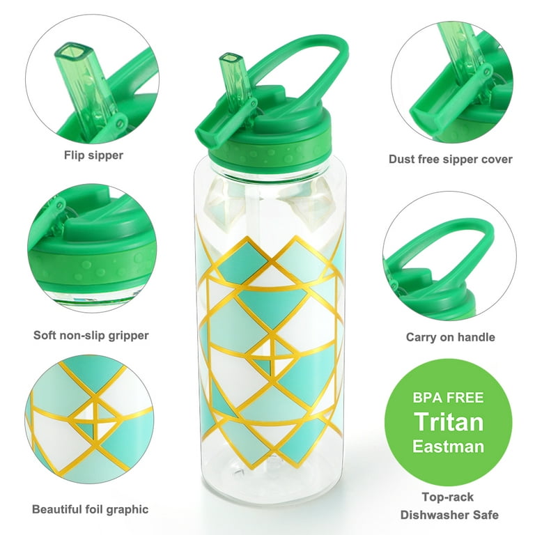 HUIN Cute Water Bottle for Girls Women, Water Bottle with Straw for School  Kids, BPA FREE Reusable &…See more HUIN Cute Water Bottle for Girls Women