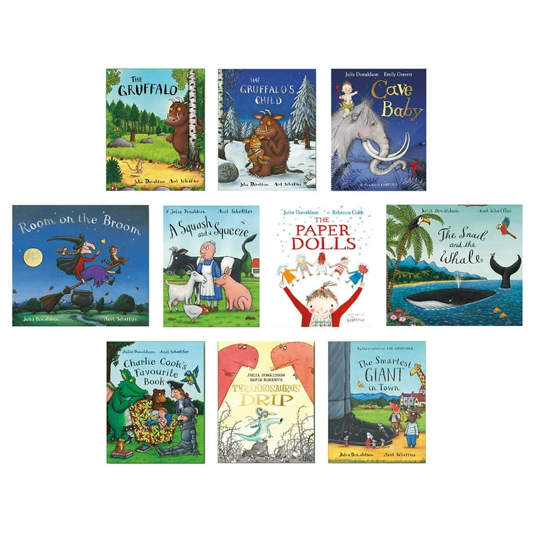 Julia Donaldson X 10 Book Set Collection Pack Includes Room On The Broom