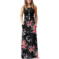 thumbnail image 1 of Vestido largo suelto sin mangas de verano para mujer Vestido largo casual con bolsillos Ormromra, 1 of 3