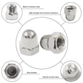 thumbnail image 3 of 50PCS M5-0.8mm Acorn Cap Nuts, Stainless Steel Hex Cap Dome Head Nuts Locknuts, Bright Finish, 3 of 5