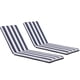 thumbnail image 1 of Juego de Cojines para Silla de Exterior Lounge Solo Opción 2 Piezas Azul + Blanco, 1 of 8
