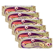 Britannia Fig Rolls 3.17oz (90g) - Date Filled Cookies - Dates Shortbread Biscuits - Healthy Snack Anytime, Anywhere - All-Natural Sweet Date Snacks (Pack of 6)