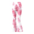 thumbnail image 5 of Yourumao Flare Yoga Pants for Women High Waisted Bootcut Pants Tie Dye Stretchy Bell Botton Trousers Baggy Pilates Workout Pants, 5 of 6