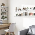 thumbnail image 6 of Fairy 10pcs Floating Shelves, Width 4.7 inches Wall Shelves, Home Wood Shelf Wall Mounted, White, 6 of 6