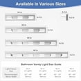 thumbnail image 2 of 30-Inch 4-Light LED Modern Chrome Bathroom Vanity Light Fixtures Over Mirror, Bathroom Lighting Fixtures with Cool White 6000K, Rotatable Vanity Wall Lights for Bath Restroom Powder Room, 2 of 8