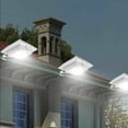 thumbnail image 1 of Lámpara solar para vallas, 6 LED, resistente al agua, para seguridad de jardín, lámpara solar para canaletas, diseño exquisito, 1 of 12