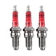 thumbnail image 1 of 3pcs D8TC 3 Electrode Spark Plug, Racing Spark Plug with 3 Electrode for CG 125 150 200cc CF250 Motorcycle Scooter ATV Quads, 1 of 5
