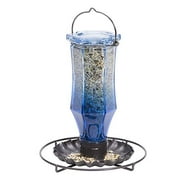 Perky-Pet Sapphire Starburst Vintage Glass Wild Bird Feeder 8138-2 , Blue