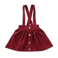 thumbnail image 1 of Qiylii Baby Girl Solid Color Suspenders Short Skirt Party Festive Clothes, 1 of 8