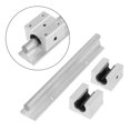 thumbnail image 4 of Linear Slide Rail Shaft, Silver 200mm Linear Slide Rail Shaft, Aluminum Alloy Mills DIY Routers Lathes For CNC Routers, 4 of 8