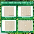 Wooden Kit Square Foot Gardening Tools Seed Templates Gifts for