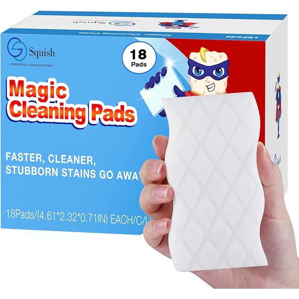 Magic Sponge Eraser, 18Pack Magic Cleaning Pads for Walls Oven, Kitchen