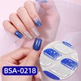thumbnail image 6 of Gel Nails Stickers Full Covers Adhesive French Manicure Strips Quick Apply Not Lamp Light Required Salon Quality, 6 of 9