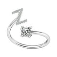 thumbnail image 2 of TIHLMK Promise Rings for Her Women's Fashion OpeningRing Couple Ring Opening Letter Ring Jewelry, 2 of 2