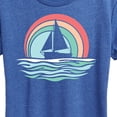 thumbnail image 3 of Instant Message - Sailboat Sunset - Women's Short Sleeve Graphic T-Shirt, 3 of 6