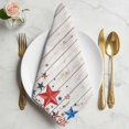 thumbnail image 2 of 4th of July Cloth Napkins, Independence Day Star Vintage American Washable and Reusable Dinner Napkins Set of 6, Table Napkin for Kitchen Party Birthday Wedding Hotel Housewarming 20"x20", 2 of 9