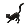 thumbnail image 2 of Cast Iron Playful Cat Door Stop Metal Stopper Outdoor Yard Art Patio Garden Statue Halloween Home Decor, 2 of 6
