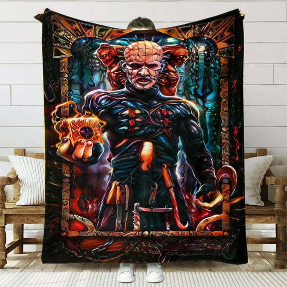 Hellraiser Throw Blanket Gifts for Fans Lover Girls Boys Women Present Hoodie Him Bed 60"x80"