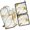 Gold and White, variant on Gold and White Marble Kitchen Oven Mitt and Pot Holder Sets 4 Pcs for Baking, Cooking and Grilling, Heat Resistant Up To 392 °F
