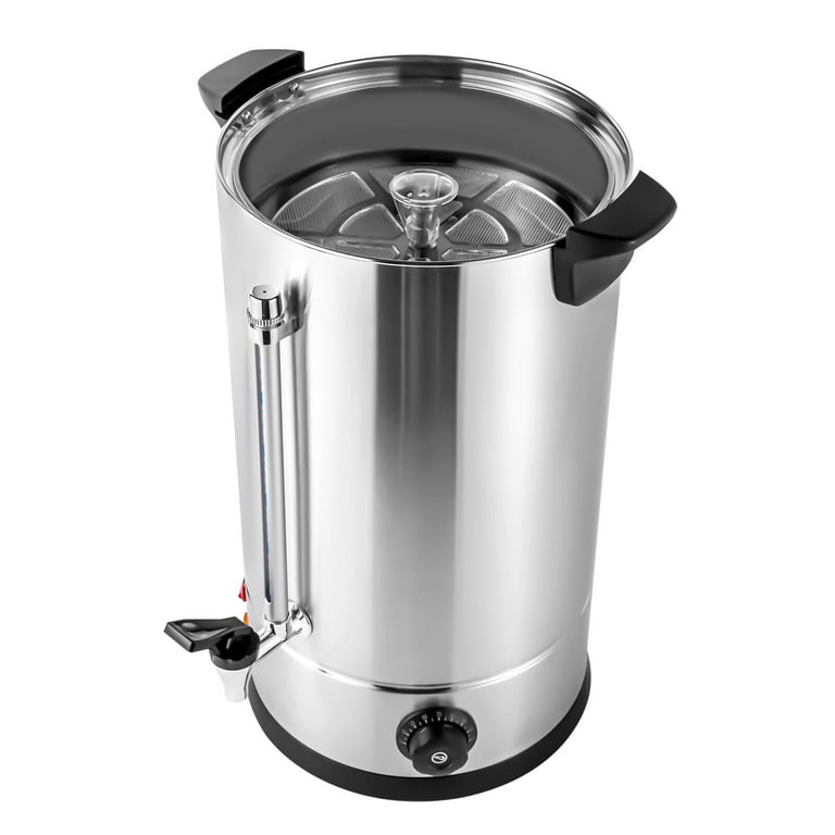 Catering Hot Water Tea Urn Instant Water Heater, Temperature Control 30-110  °C, Extra Large Commercial Size Coffee Urn Events, Parties, Weddings