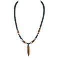 thumbnail image 1 of Bluerica Wood Surfboard On Black Coconut Shell Beads Necklace, 1 of 5