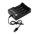 thumbnail image 4 of 2X Cargador de Batería Recargable de 4 Ranuras Li-Ion USB Cargador Rápido Inteligente para 18350 18500 18650 Batería, 4 of 5
