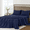 Navy Blue, variant on 4 Piece Bed Sheet Set, Queen Size Upgraded Cooling Deep Pocket Comfy Breathable Hotel Luxury Bedding, Extra Soft Wrinkle Free Sheets Cover, Sheets up to 16 inch, Dark Grey