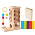 thumbnail image 4 of Juego de mesa de madera Matemáticas Toyes educativos 40 Coloridos palitos coloridos Juego de palos de madera Juego preescolar para niños Adultos Idea, 4 of 9