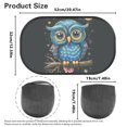 thumbnail image 7 of Yuyamidu Cute Owl Car Window Shade for Baby 2 Pack Adorable Car Sun Shade for Window Baby Side Window Sunshades for Kids 20" x 12" Car Interior Decoration, 7 of 7