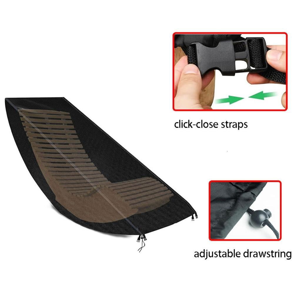 Weatherproof Rocking Chair Protectors Waterproof Polyester Cover UVs Resistant Dustproof Outdoor Furnitures Guard For Patio Garden Lounges Chairs