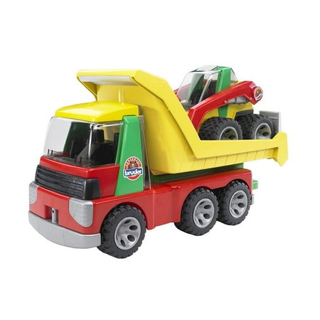 Bruder Toys ROADMAX Construction Transporter Truck with Skid Steer Loader (Best Skid Steer Loader)