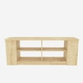 thumbnail image 4 of Space 55'' Modern TV Stand Console Table Entertainment Center for Up to 65'' TVs Natural Oak Finish, 4 of 6