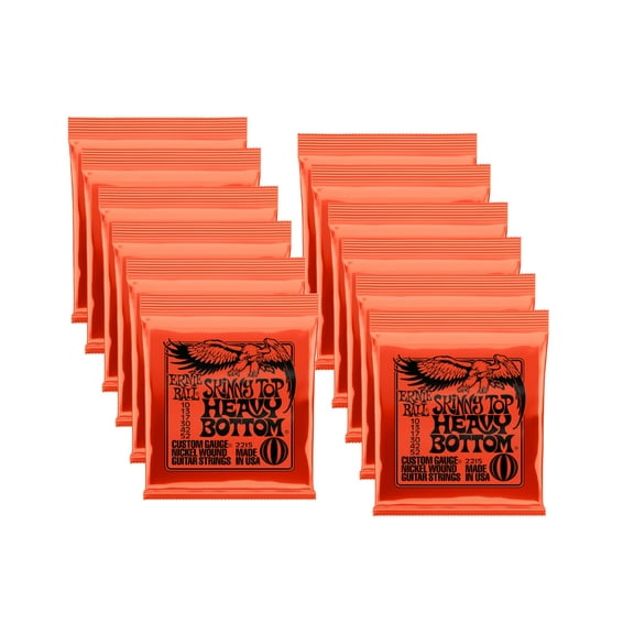 Ernie Ball Skinny Top Heavy Bottom Electric Guitar Strings, Lot of 12, P02215^12
