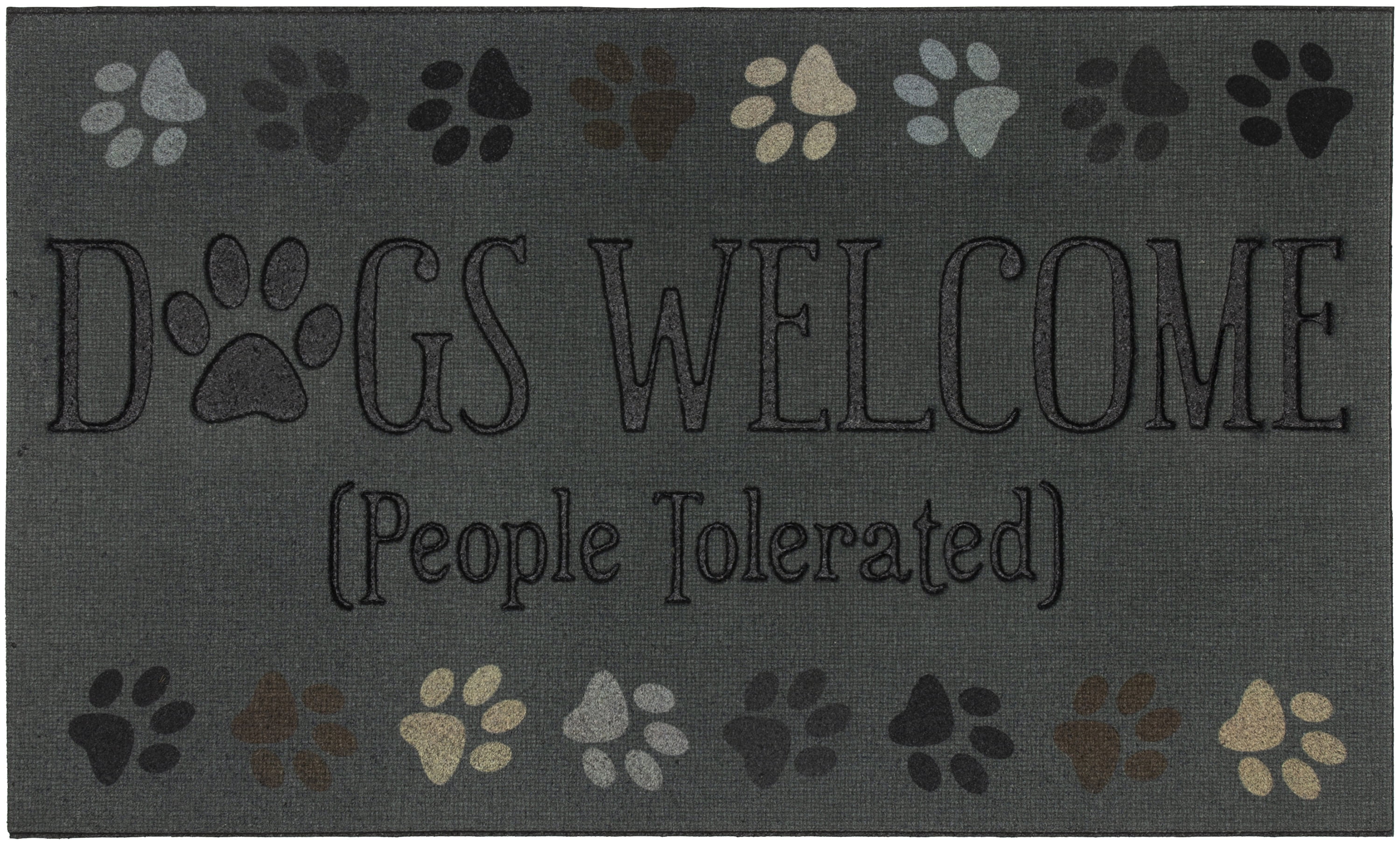 Mohawk Dogs Welcome Doorscapes Recycled Rubber Doormat 18 X 30