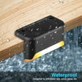 thumbnail image 6 of EROCK 4Pcs Solar Deck Lights Outdoor Patio Light, Super Bright LED Walkway Light, Solar Step LED Waterproof Lighting for Outdoor Deck, Patio, Stair, Yard, Path and Driveway, 6 of 9
