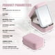 thumbnail image 4 of Funda para espejo de maquillaje BS-MALL Travel con LED rosa claro, 4 of 6