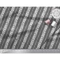 thumbnail image 3 of Soimoi Poly Georgette Fabric Leaves & Floral Block Print Fabric by The Yard 42 Inch Wide, 3 of 3